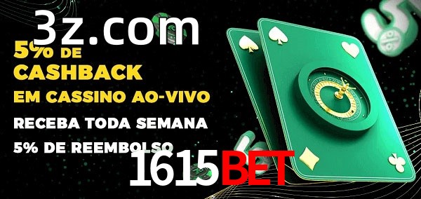 Promoções do cassino ao Vivo 1615BET